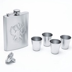 Подарочный набор «Герб России»: фляжка 240 мл, 4 стопки, воронка - Фото 2