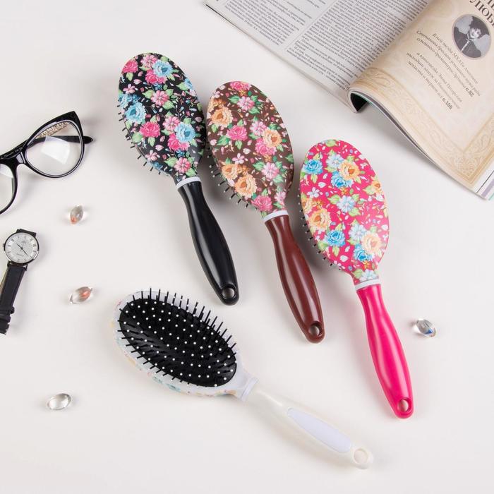 Расчёска массажная, 7 × 24,5 см, рисунок МИКС - Фото 1