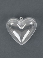 Заготовка-подвеска, раздельные части «Сердце», размер собранной фигуры — 9.7×9.8×5.5 см - Фото 1