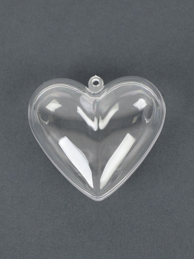 Заготовка-подвеска, раздельные части «Сердце», размер собранной фигуры — 9.7×9.8×5.5 см