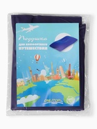 Подушка надувная, для путешествий, 46×30×7.5 см, синяя - Фото 4