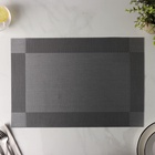 Салфетка кухонная «Шахматы», 45×30 см, цвет серый (12 шт) - фото 809557059