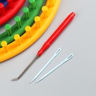 Набор устройств для вязания 4 шт крючок и игла в комплекте d=14 см, 19 см, 24 см, 30 см - фото 8301839