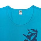 Футболка женская, цвет голубой, принт МИКС, размер 46 - Фото 2