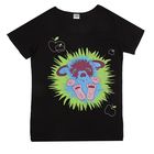 Футболка женская, цвет чёрный, принт МИКС, размер 50 - Фото 2