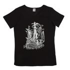 Футболка женская, цвет чёрный, принт МИКС, размер 50 - Фото 11