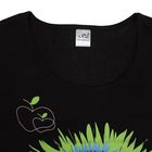 Футболка женская, цвет чёрный, принт МИКС, размер 50 - Фото 3