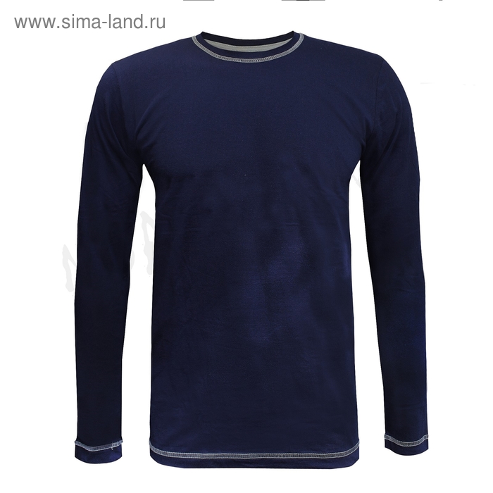 Лонгслив мужской цвет синий, р-р 56 - Фото 1