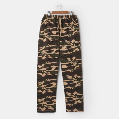 Брюки мужские, цвет камуфляж микс, размер 54