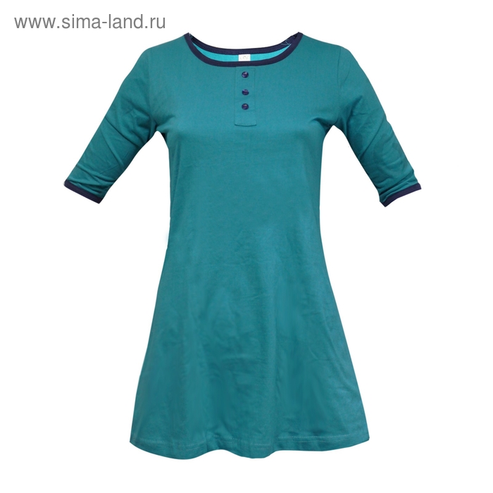 Платье женское, цвет бирюзовый, размер 48 - Фото 1