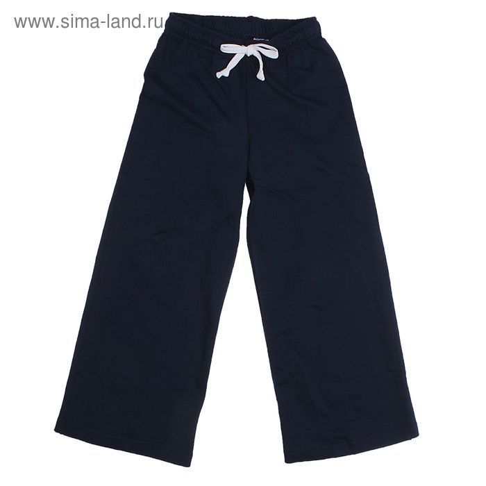 Брюки для девочки, рост 128-134 см (36), цвет синий - Фото 1