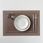 Салфетка сервировочная на стол «Окно», 45×30 см, цвет коричневый - Фото 1
