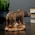 Фигура "Медведь хозяин тайги" 10х13см    бронза - Фото 3