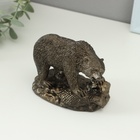 Фигурка гипс «Медведь хозяин тайги», 10×13 см, под бронзу  (артикул 1841258)  большой выбор товаров оптом и в розницу по низким ценам с доставкой