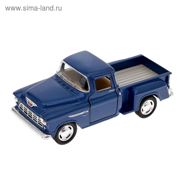 Машина металлическая Chevy Stepside Pick Up, инерция, масштаб 1:32, МИКС - Фото 1