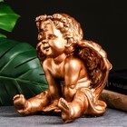 Фигура гипс «Ангел карапуз сидя», под бронзу, 19×22×24 см - Фото 4