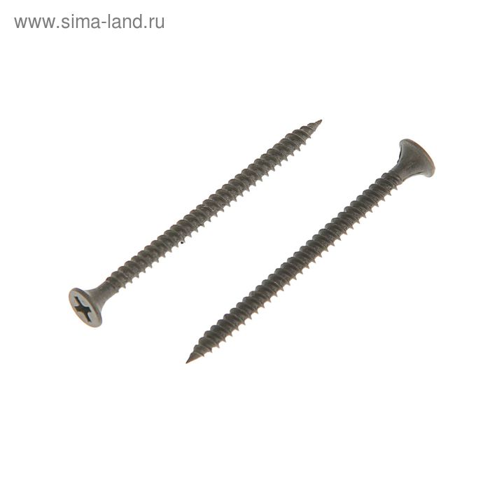 Саморезы по металлу OMAX, 3.5х55 мм, потайной, оксид, частый шаг, 15 кг - Фото 1