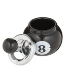 Пепельница для дома бездымная «Бильярдный шар», для сигарет и стиков, 11×14 см, чёрная - Фото 3