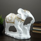Копилка "Слон со слоненком", бело-золотой 30см - Фото 2