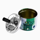 Пепельница для дома бездымная «100 евро», для сигарет и стиков, 12.5×9 см - Фото 3