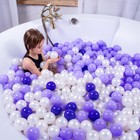 Шарики для сухого бассейна с рисунком, диаметр шара 7,5 см, набор 500 штук, цвет прозрачный - Фото 3