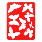 Набор трафарет - раскраска Calligrata, 6 шт.: овощи, домашние животные, цветы, бабочки, лесные звери, фрукты, для девочек - Фото 7