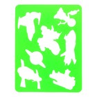 Набор трафарет - раскраска Calligrata, 6 шт.: транспорт, инструменты, космос, морские обитатели, животные Африки, листья, для мальчиков - Фото 4