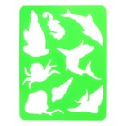 Набор трафарет - раскраска Calligrata, 6 шт.: транспорт, инструменты, космос, морские обитатели, животные Африки, листья, для мальчиков - Фото 6