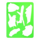 Набор трафарет - раскраска Calligrata, 6 шт.: транспорт, инструменты, космос, морские обитатели, животные Африки, листья, для мальчиков - Фото 7