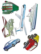 Трафарет - раскраска Calligrata, набор, 6 штук, для мальчиков - Фото 7