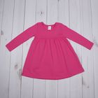 Платье с длинными рукавами для девочки, рост 92 см, цвет розовый 748-AZ - Фото 1