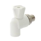 Кран шаровой для радиатора VALFEX, полипропиленовый, угловой, d=20 мм × 1/2" - Фото 1