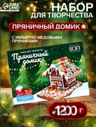 Набор для творчества новогодний «Пряничный домик», 1200 г - Фото 1