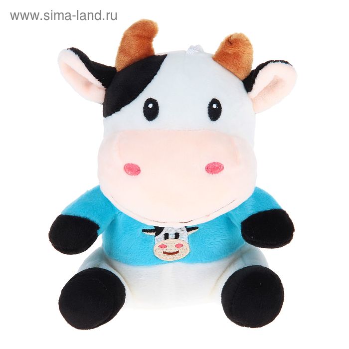 Мягкая игрушка "Корова с вышивкой", цвета МИКС - Фото 1