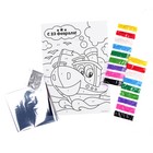 Фреска песком «С 23 февраля» + блёстки и фольга - Фото 3