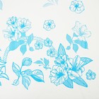 Скатерть без основы одноразовая двухсторонняя «Лилии», 110×180 см, рулон 5 шт, цвет белый - Фото 3