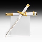 Макет оружия «Сувенирный кортик. Белый с золотой отделкой», 35 см - Фото 1