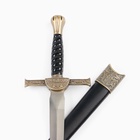 Макет оружия «Сувенирный кортик», витая рукоятка, на ножнах голова дракона, 35 см - Фото 4