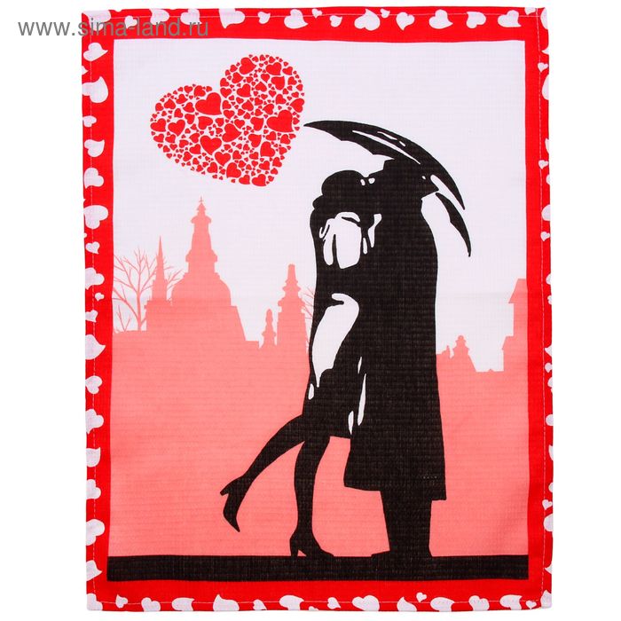 Вафельное полотенце "Collorista" Встреча, размер 48х62±2 см - Фото 1