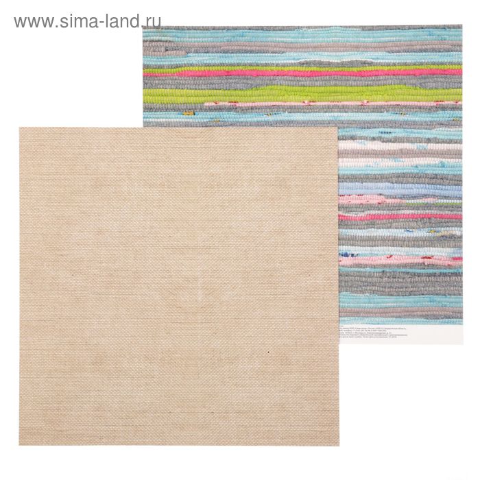 Бумага для скрапбукинга «Дачный коврик», 30.5 × 30.5 см, 180 г/м - Фото 1