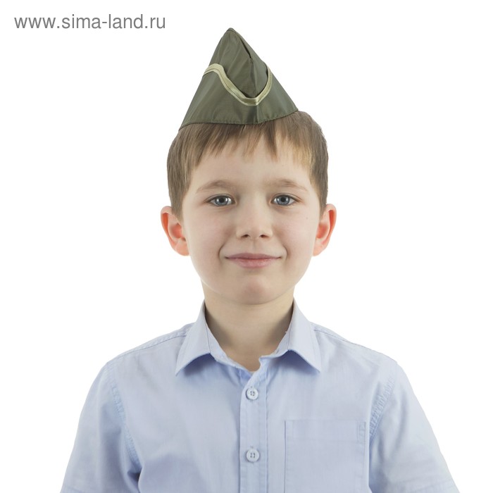 Пилотка детская «Хаки», р. 52-54 см - Фото 1