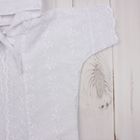 Крестильная рубашка с капюшоном, рост 68 см, цвет белый 15012_М - Фото 3