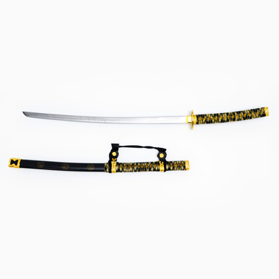 Макет оружия «Сувенирная катана. Ветер», чёрные ножны, золотистая обмотка, 102 см