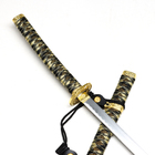 Сувенирное оружие «Катана», чёрные ножны, золотистая обмотка, 102 см - Фото 4