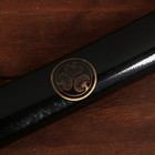 Сувенирное оружие «Катана», чёрные ножны, золотистая обмотка, 102 см - фото 8641537