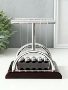 Маятник настольный антистресс «Шары техно: квадрат столбик», 13.5×13.5×11.5 см - Фото 2