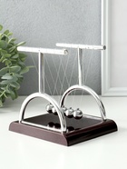 Маятник настольный антистресс «Шары техно: квадрат столбик», 13.5×13.5×11.5 см - Фото 4