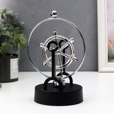 Маятник настольный антистресс «Сфера - колесо», 12×12×20 см