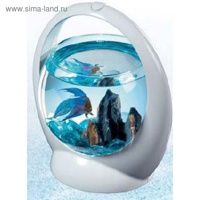 Аквариум Tetra Betta Ring 1,8л ,белый, для сиамских петушков - Фото 1