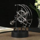 Маятник настольный антистресс «Сфера колесо», 10.5×16×19 см - Фото 4